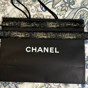AUTHENTIC Chanel gift bag & ribbons
